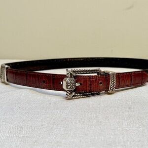 Brighton Vintage Two Tone Reversible Belt M 30